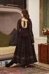 SANAYA'S' BLACK EMBROIDERED GEORGETTE SUIT SET LF- G101