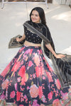 Exquisite Digital Printed Georgette Lehenga Choli Set with Dupatta LW-7110