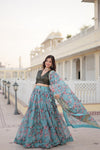 printed lehenga