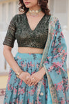 printed lehenga