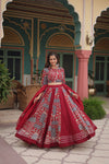 printed lehenga