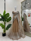 Elegant Designer Saree in Soft Net Fabric with Sequins Work KD-544