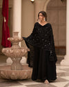 Black Anarkali suit set with full heavy dupatta LF-6008