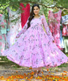 BLOOMING ALIZA PARPULE PINK PARTY GOWN FOR WOMEN LF-119