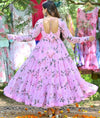 BLOOMING ALIZA PARPULE PINK PARTY GOWN FOR WOMEN LF-119