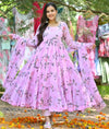 BLOOMING ALIZA PARPULE PINK PARTY GOWN FOR WOMEN LF-119