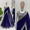 Royal Blue premium Heavy Georgette fabric KD-533