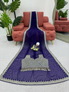 Royal Blue premium Heavy Georgette fabric KD-533