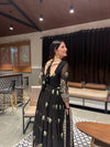 BLACK COLOR PREMIUM EMBROIDERED SUIT SET LF-374