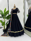 Black color Embroidery & Sequence work Designer Lehenga Choli for Wedding Function QRC-292