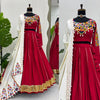 Chinestitch with Real Mirror Work Lehenga choli - QRC-297