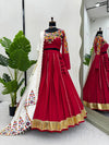 Chinestitch with Real Mirror Work Lehenga choli - QRC-297