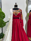 Chinestitch with Real Mirror Work Lehenga choli - QRC-297