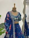 Faux Georgette with Digital Print Lehenga Choli - QRC-298